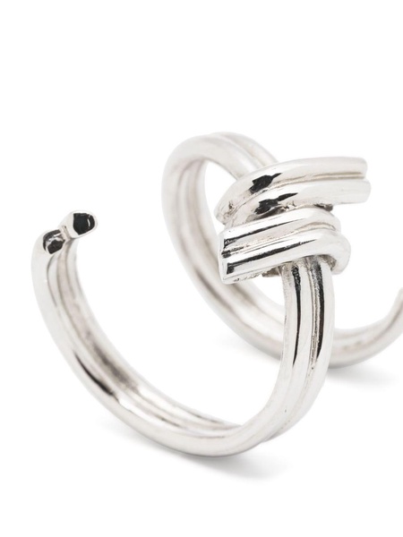 Wire knot-detailing ring 