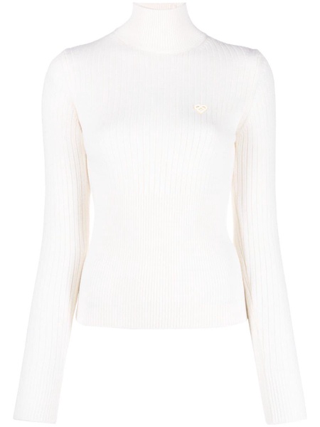 ribbed-knit wool jumper