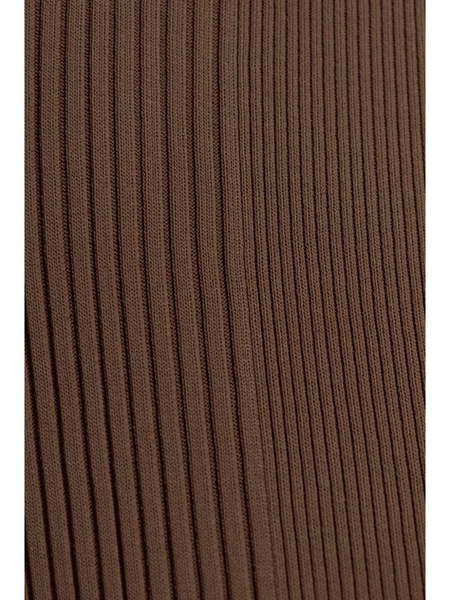 Merine ribbed midi skirt