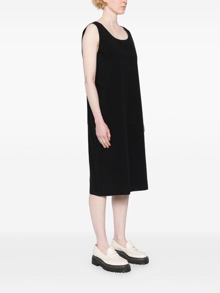 Black Lidia Cotton Midi Dress