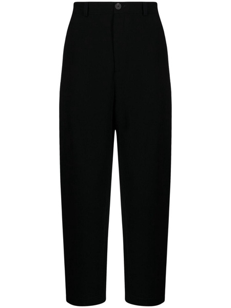 mid-rise straight-leg trousers