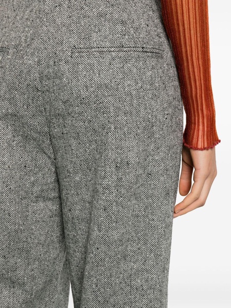 herringbone tailored trousers