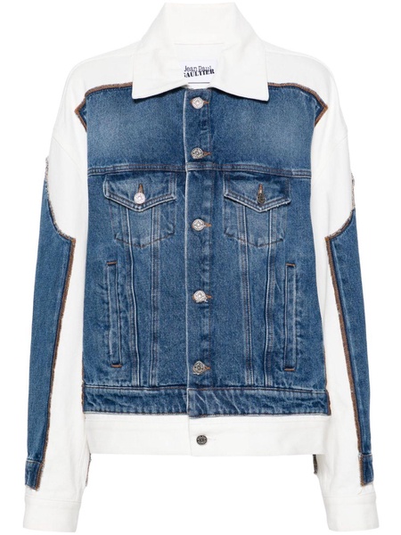 Trompe L'oeil panelled denim jacket