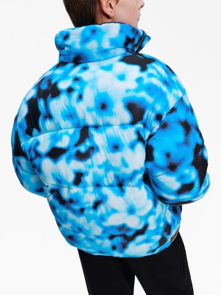 logo-print puffer jacket