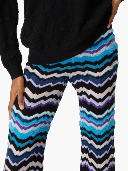 zigzag high-waisted trousers 