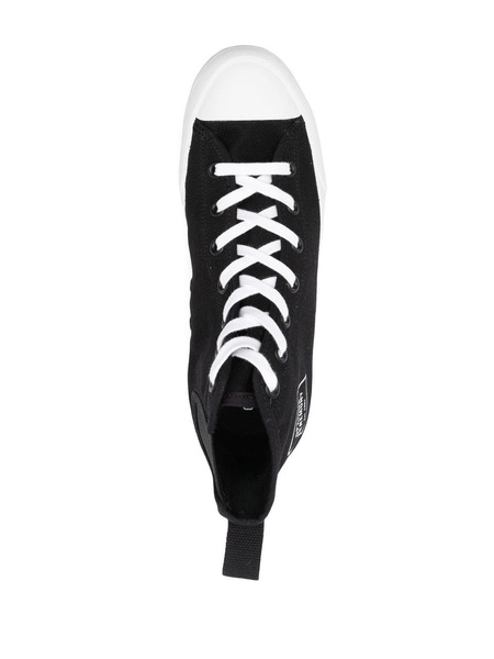 Box logo high-top sneakers