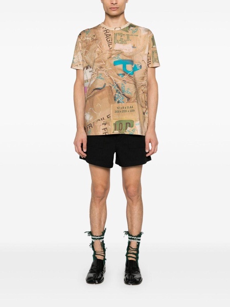 Trash-print T-shirt