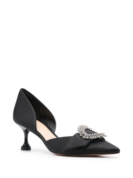 Madelina Flare 50mm satin pumps