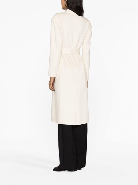 belted-waist trench coat