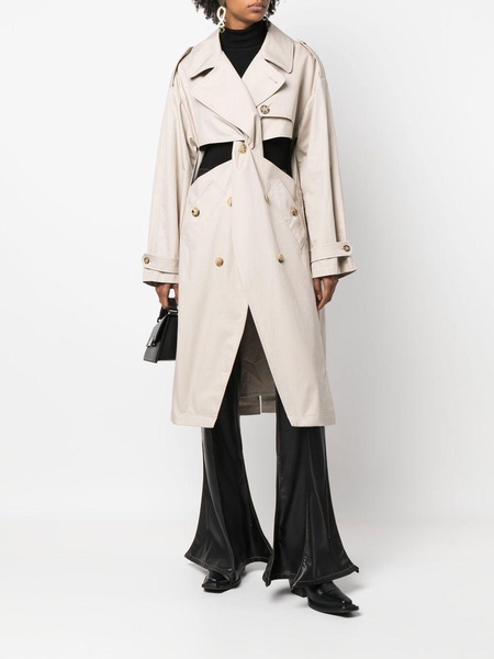 cut-out trench-coat