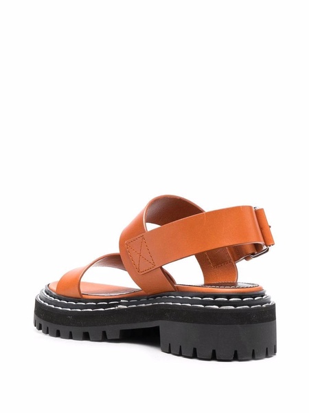 lug-sole leather sandals