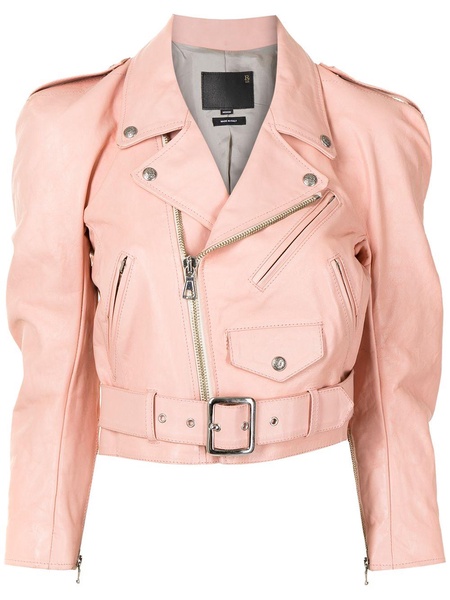 belted biker jacket