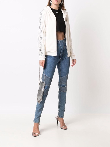 Iconic high waist biker jeans 