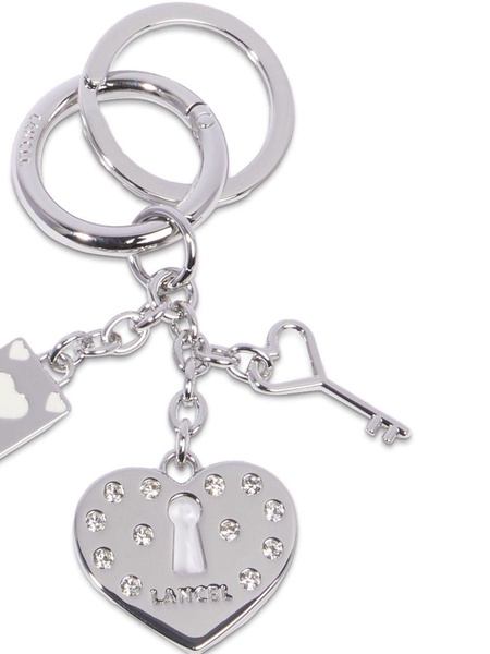 Crush crystal-embellished keyring 