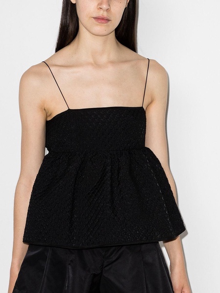 Selena ruffled textured top