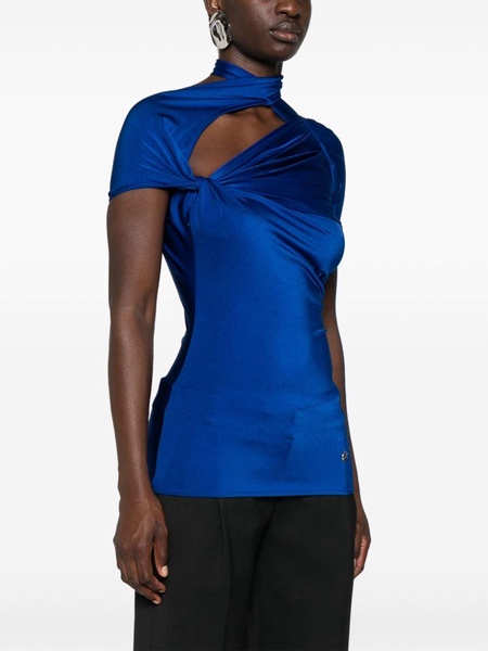 assymmetric draped top