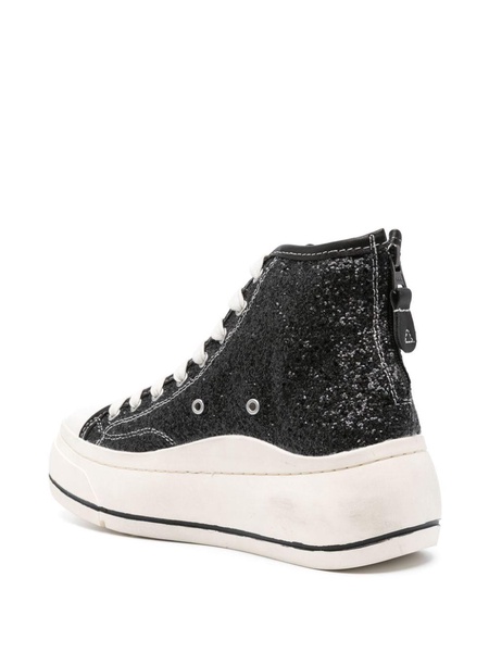 Kurt glittered platform sneakers