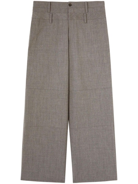 double belted wide leg trouser