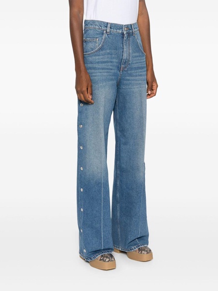 Stella McCartney Snap Stud-Embellished Jeans