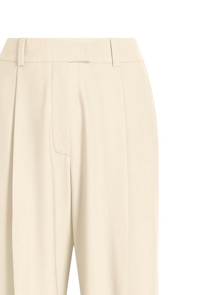 wide-leg tailored trousers