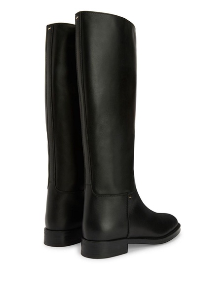 Nourine leather mid-calf boots