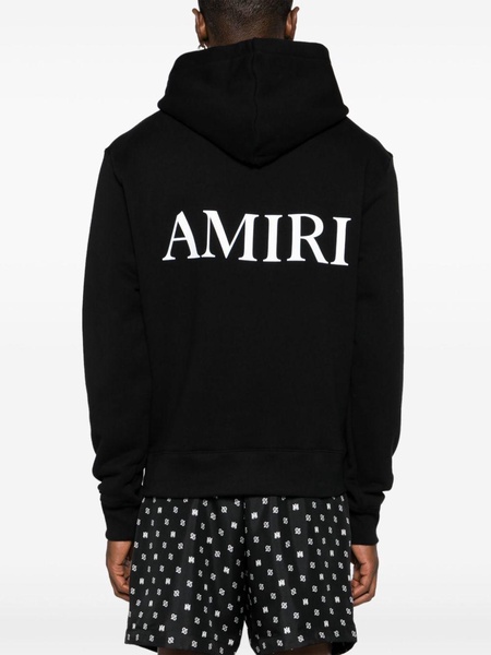 logo-print cotton hoodie