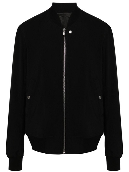 crepe wool bomber jacket