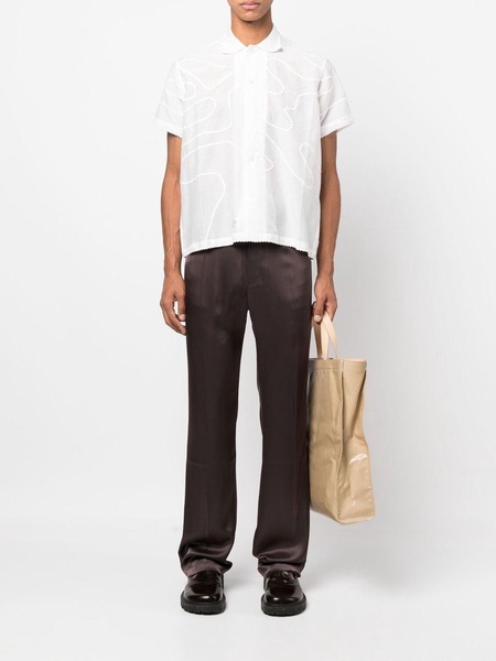 mid-rise straight-leg trousers 