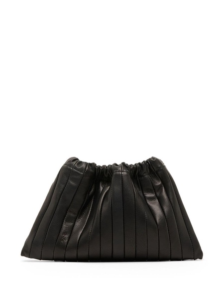 Arriccio leather clutch bag