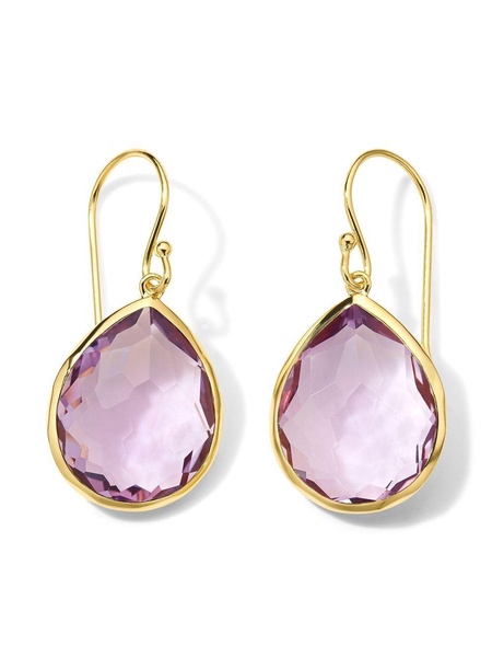 18kt yellow gold Rock Candy amethyst teardrop earrings