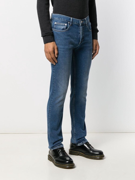 slim-fit washed jeans