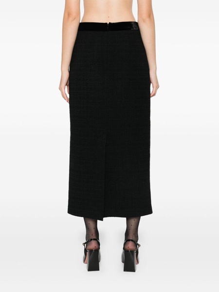 Beckham tweed midi skirt