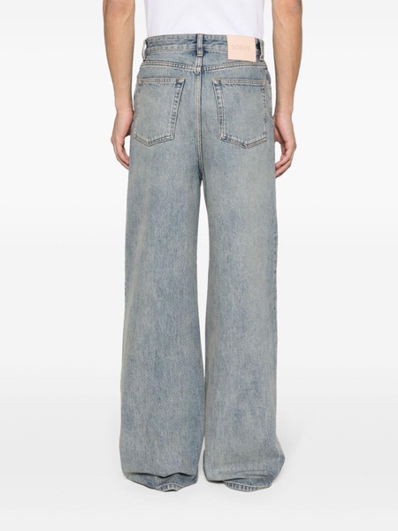 mid-rise wide-leg jeans