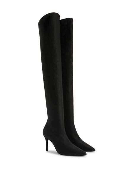 Makanzie leather thigh-high boots