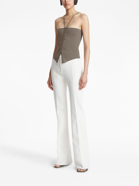 square-neck corset-style top