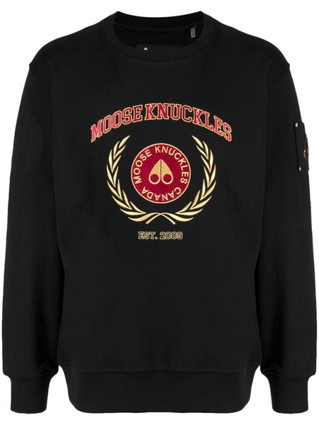 logo-embroidered cotton sweatshirt