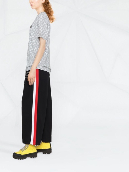 jersey cropped-leg culottes