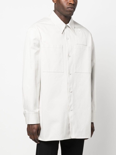 patch-pockets cotton shirt