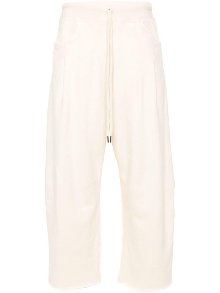 pleated cropped track pants