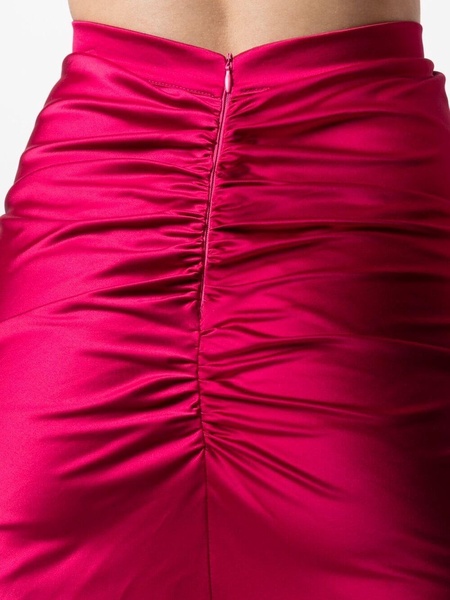 drawstring-fastening gathered skirt