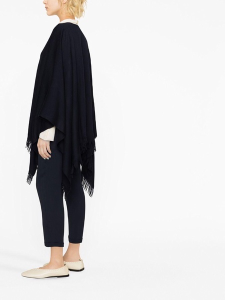 bead-embellished fringed cape