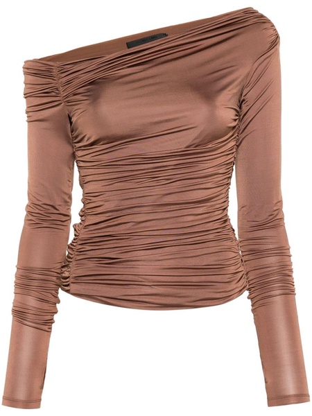 ruched off-shoulder top 