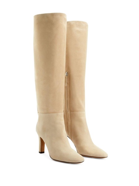 100mm panelled knee-high boots