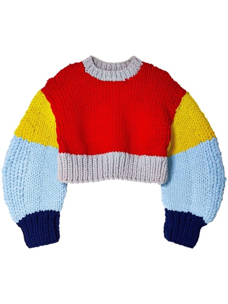 cropped wool jumper