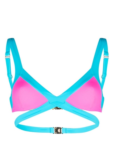 Multicoloured Mazzy Wrap Bikini Top