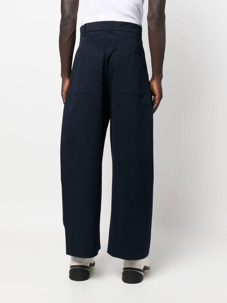 wide-leg high-waisted trousers