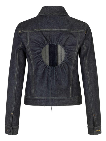 Sasha cotton-blend denim jacket 