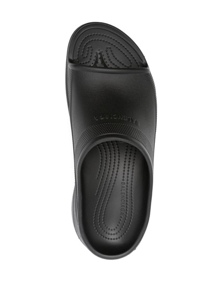 x Crocs™ logo-embossed slides