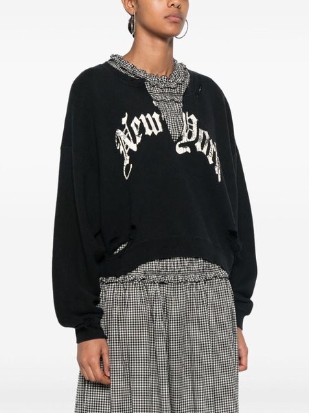 New York cropped sweatshirt