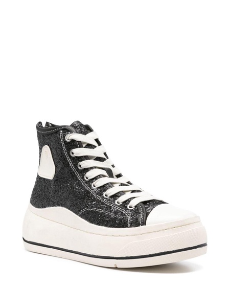 Kurt glittered platform sneakers